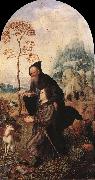 GOSSAERT, Jan (Mabuse) St Anthony with a Donor dfg china oil painting reproduction